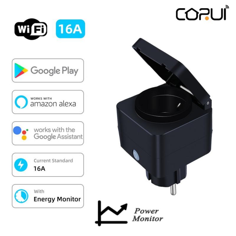 Corui Tuya Wi-Fi умная розетка EU уличная водонепроницаемая умная розетка 16a управление приложением Smart Life с монитором мощности Alexa Google Home
Corui Tuya Wi-Fi умная розетка EU уличная водонепроницаемая умная розетка 16a управление приложением Smart Life с монитором мощности Alexa Google Home
