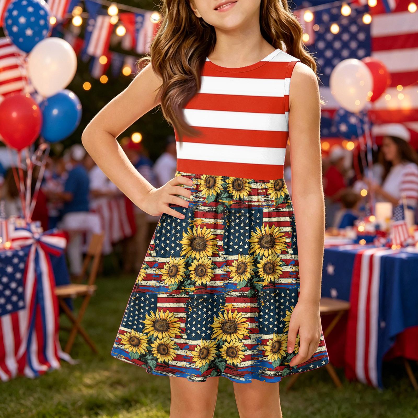 Girls Summer Princess Dress - A-Line Vest Splice Dress Independence Day 160 жовтий
Girls Summer Princess Dress - A-Line Vest Splice Dress Independence Day 160 жовтий