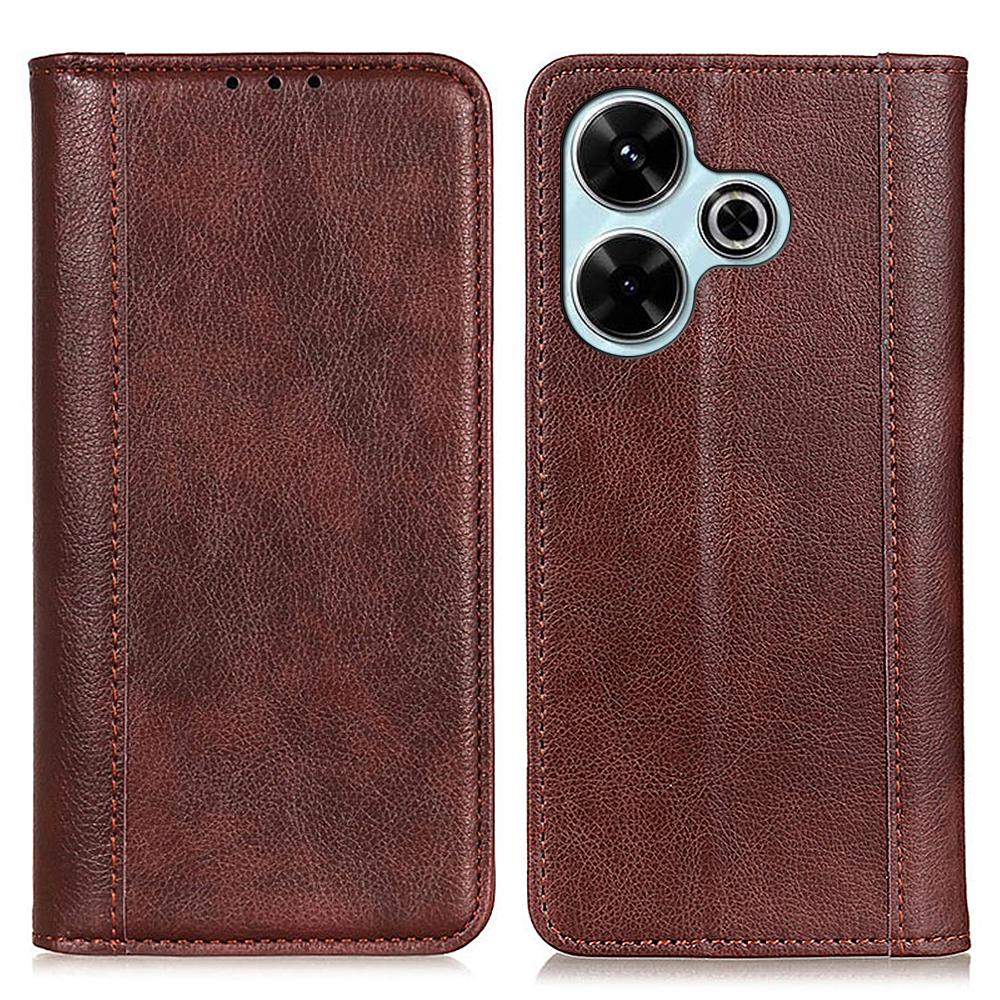 Для Xiaomi Redmi 13 5G/13 4G Чохол-гаманець Текстура лічі Розділена шкіра Чохол для телефону Brown
Для Xiaomi Redmi 13 5G/13 4G Чохол-гаманець Текстура лічі Розділена шкіра Чохол для телефону Brown