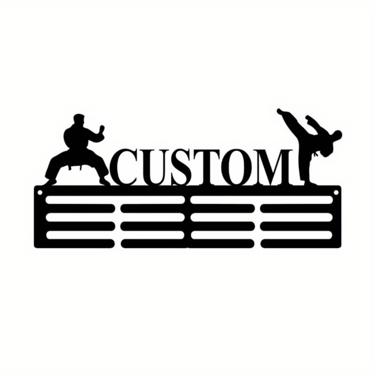 Custom Personalized Karate Medal Holder Wall Display, 12 Rung for Belt Ribbon, Male Martial Arts Gift M чорний
Custom Personalized Karate Medal Holder Wall Display, 12 Rung for Belt Ribbon, Male Martial Arts Gift M чорний