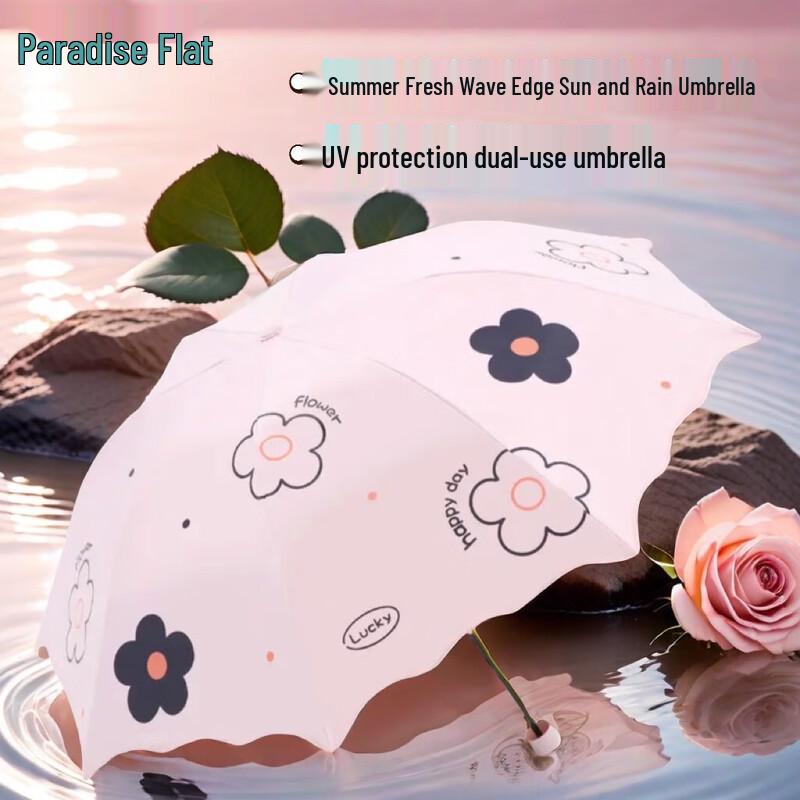 Paradise Umbrella Black UV Folding Sun/Rain Umbrella
Paradise Umbrella Black UV Folding Sun/Rain Umbrella