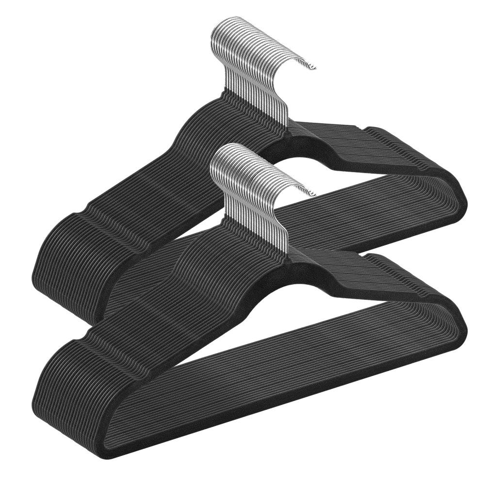 50Pcs 11LB Load Bearing Black Velvet Hangers 360 Swivel Hook Ultra Thin Non Slip Space Saving for silk Coats Sweaters Straps
50Pcs 11LB Load Bearing Black Velvet Hangers 360 Swivel Hook Ultra Thin Non Slip Space Saving for silk Coats Sweaters Straps