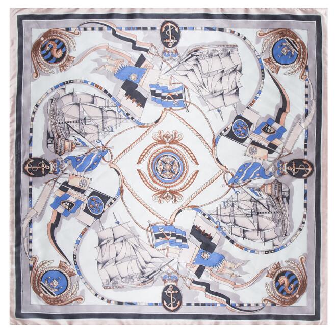90*90cm Luxury Brand Women Silk Scarf Hand Drawing Sailing Boat Design Square Scarves Spring Summer Shawls For Ladies 90x90cm
90*90cm Luxury Brand Women Silk Scarf Hand Drawing Sailing Boat Design Square Scarves Spring Summer Shawls For Ladies 90x90cm