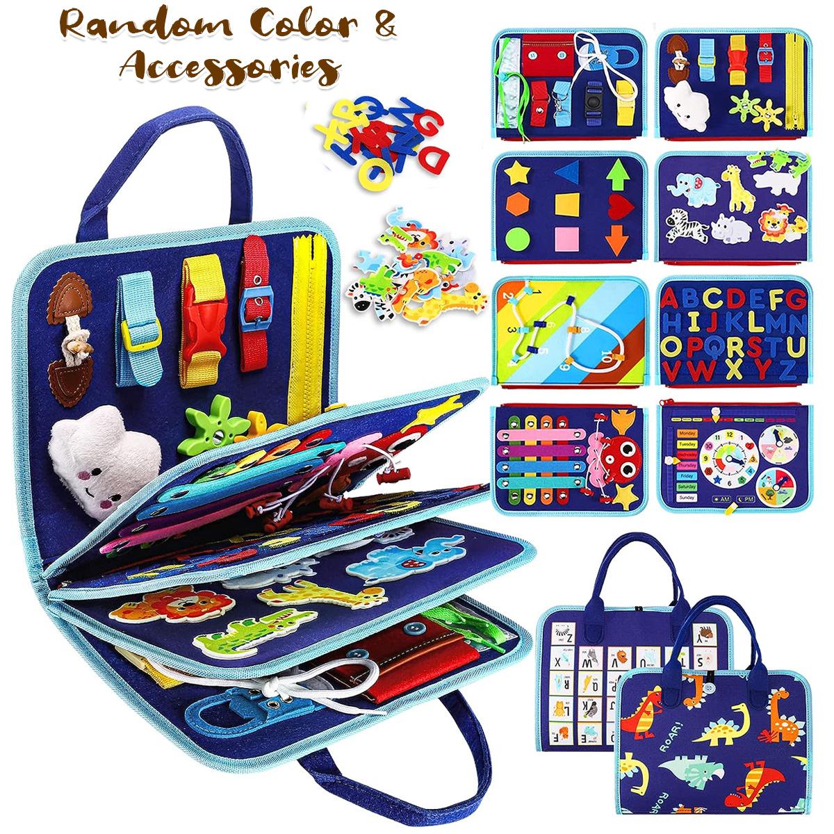 Busy Board, Educational Activity Sensory Board Preschool Learning Fine Motor Skills Toys, Toddler Travel Toy for Plane Car синий
Busy Board, Educational Activity Sensory Board Preschool Learning Fine Motor Skills Toys, Toddler Travel Toy for Plane Car синий