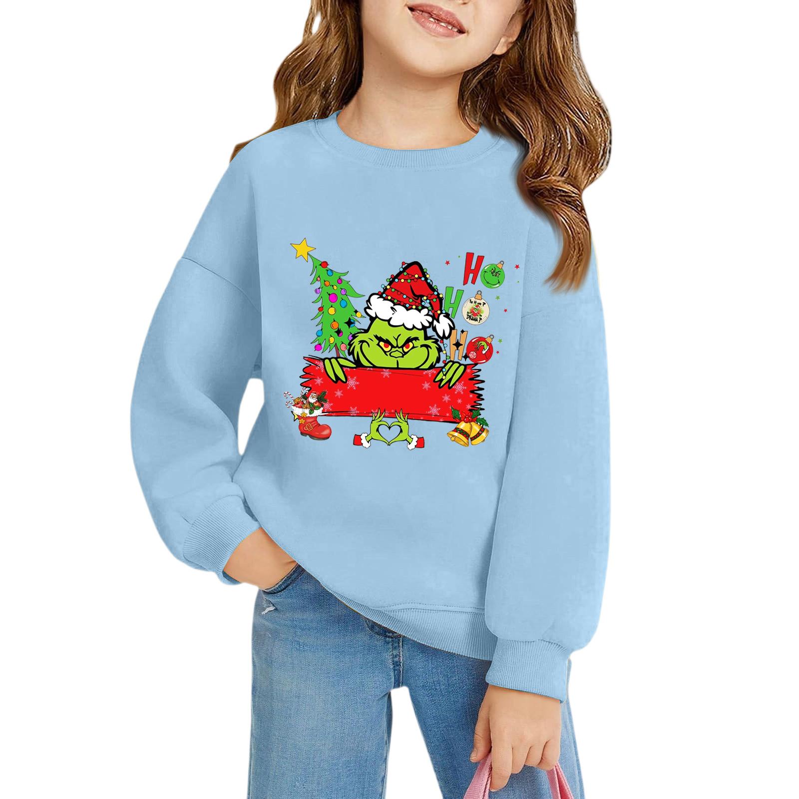 Kids Pullover Sweatshirt Long Sleeve Crewneck Top Christmas Print Pullover Sweater for Girls Boys Winter Holiday Outfit 130 синий
Kids Pullover Sweatshirt Long Sleeve Crewneck Top Christmas Print Pullover Sweater for Girls Boys Winter Holiday Outfit 130 синий