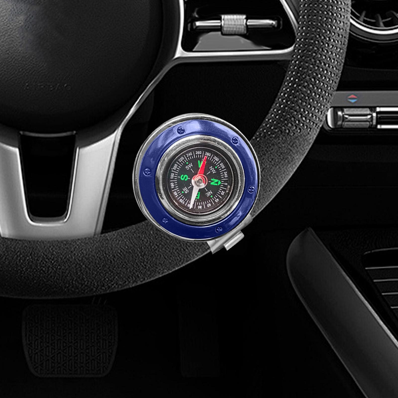 Автомобильный вспомогательный шарик на рулевом колесе с компасом, универсальная вспомогательная ручка синий