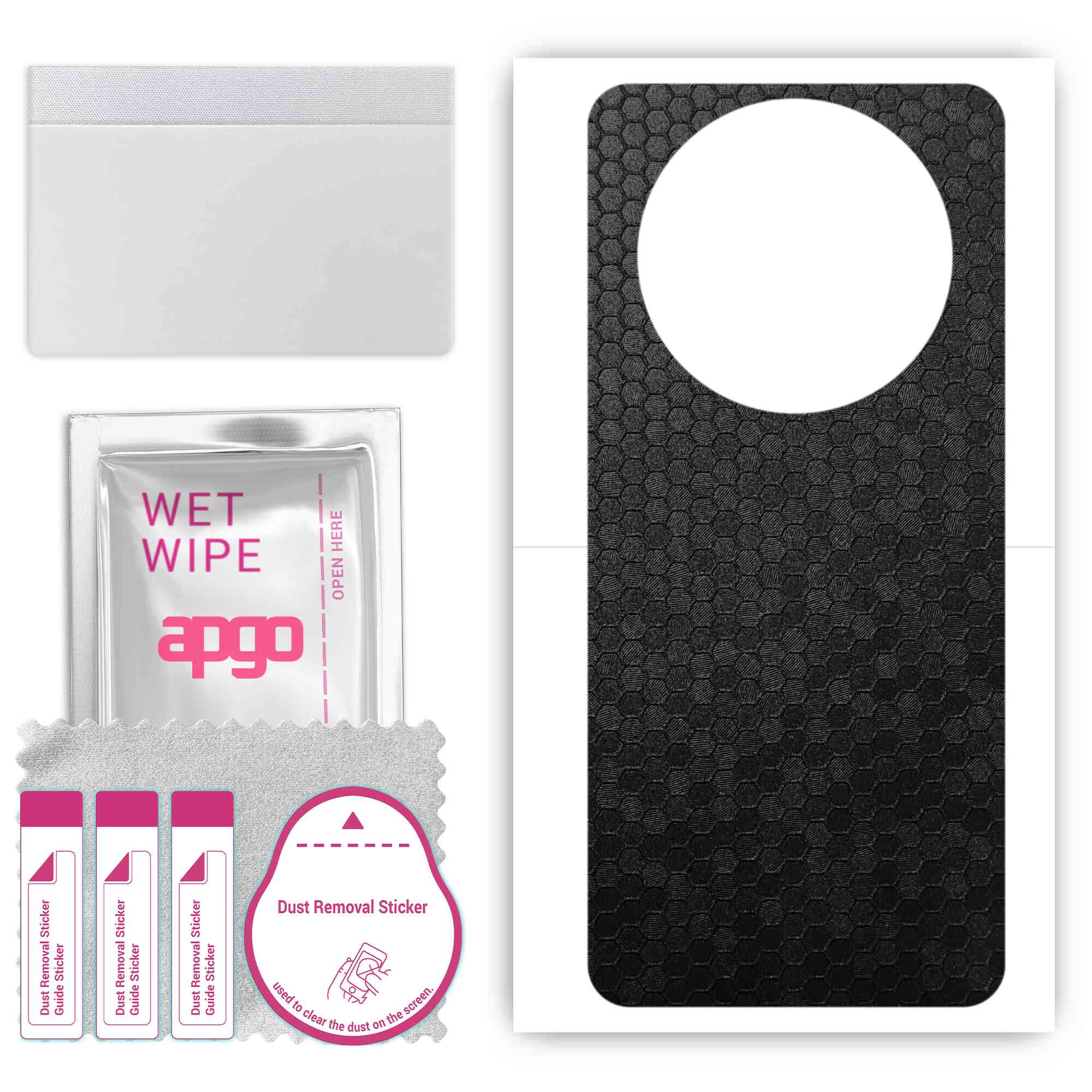 apgo Protective Skin Sticker for the back compatible with Honor X40 GT, Wrap Film, Foil, Vinyl - Pattern Black Honeycomb
apgo Protective Skin Sticker for the back compatible with Honor X40 GT, Wrap Film, Foil, Vinyl - Pattern Black Honeycomb