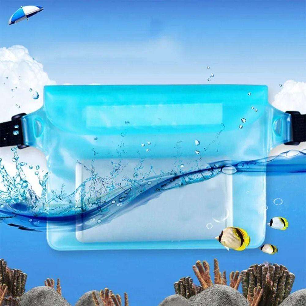 Thicken Waist Waterproof Bag Folding Swimming Storage Bag Storage Bag Waterproof Phone Bag Diving синій
Thicken Waist Waterproof Bag Folding Swimming Storage Bag Storage Bag Waterproof Phone Bag Diving синій