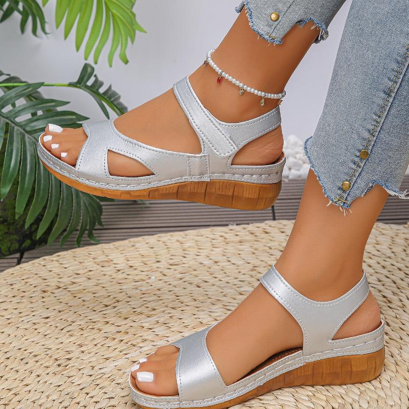 Women s Summer Vacation Style Wedge Sandals, Solid Color and Floral Patterns, Comfortable Breathable Back Strap 43 срібний
Women s Summer Vacation Style Wedge Sandals, Solid Color and Floral Patterns, Comfortable Breathable Back Strap 43 срібний