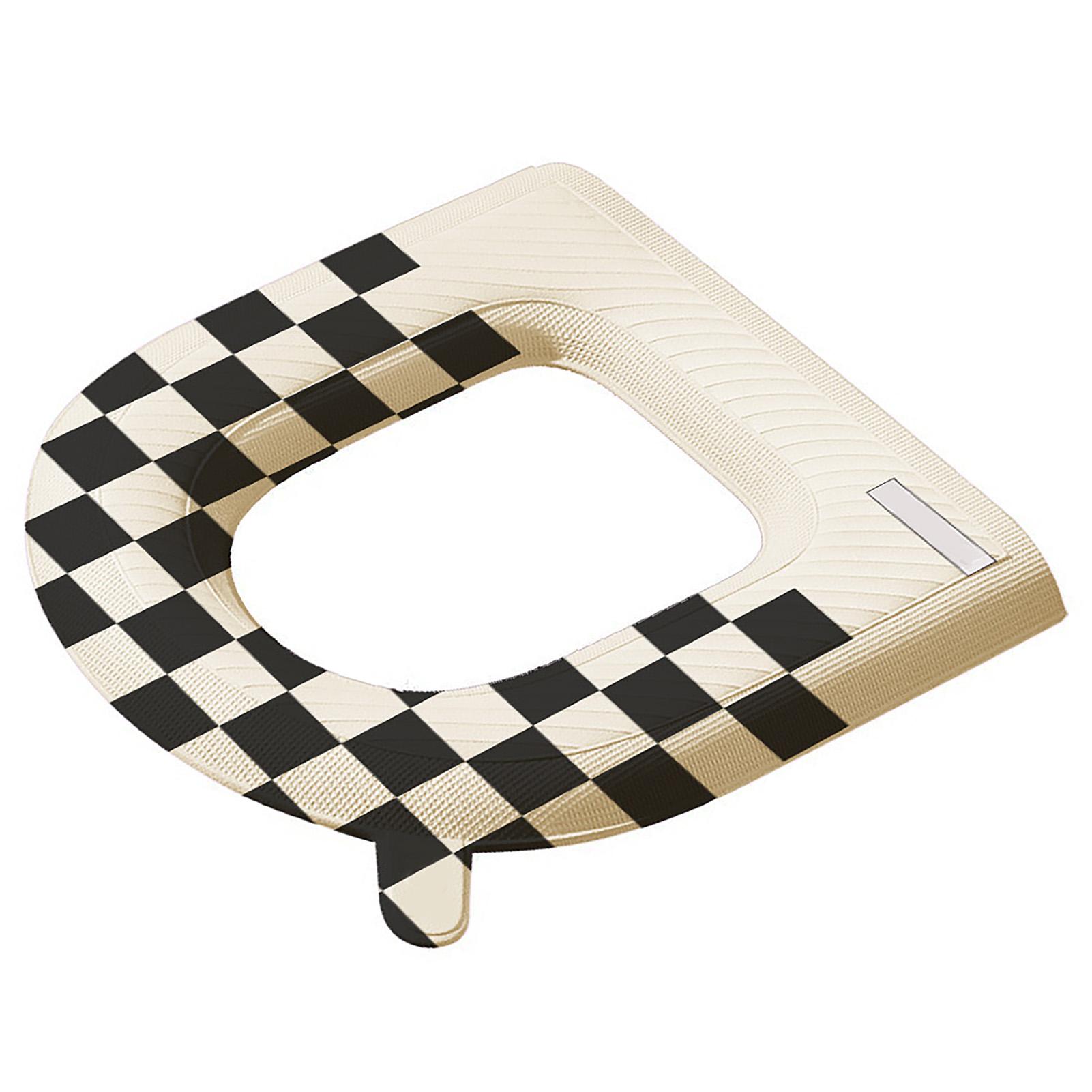 Toilet Seat Cover Pad Waterproof Checkerboard Print Washable Padded Toilet Seat Thicker Warmer Mat
Toilet Seat Cover Pad Waterproof Checkerboard Print Washable Padded Toilet Seat Thicker Warmer Mat