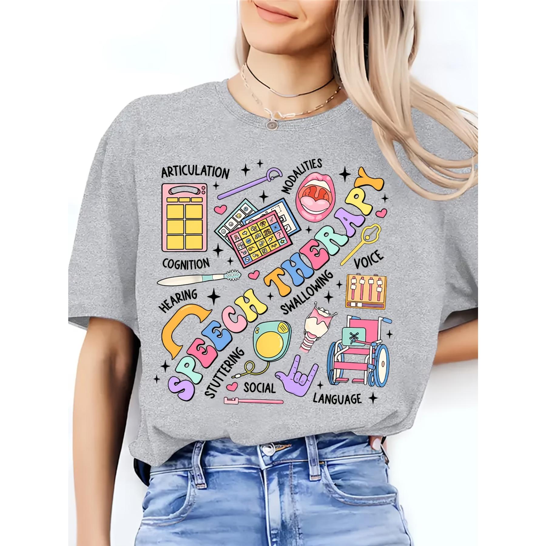 Women s Printed T-Shirt, Speech Relax T-Shirt, Gift T-Shirt for Speech Therapists XXL сірий
Women s Printed T-Shirt, Speech Relax T-Shirt, Gift T-Shirt for Speech Therapists XXL сірий