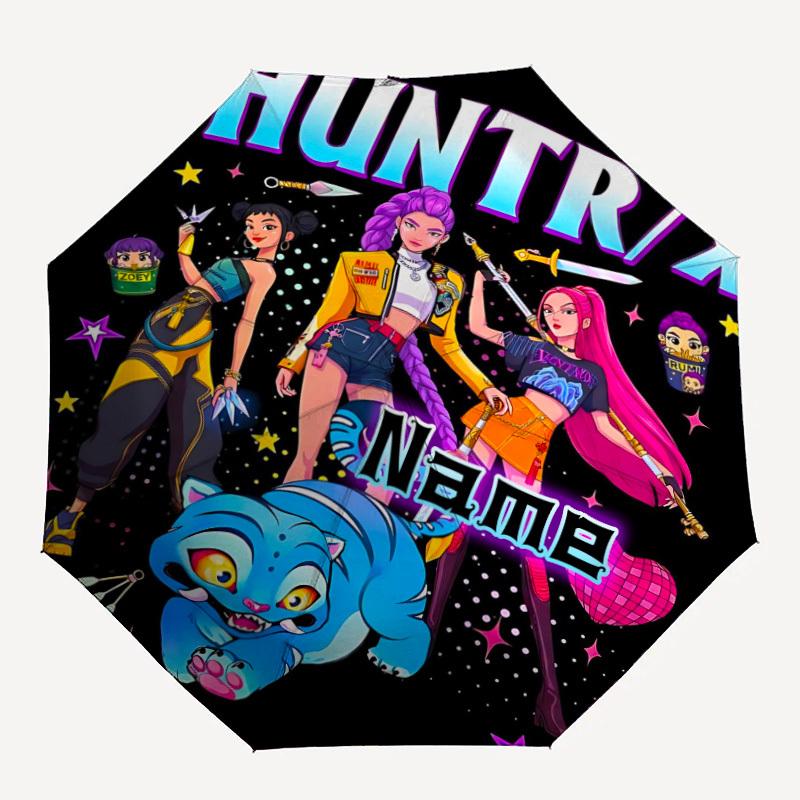 1pc HUNTRX, Characters Custom Name Automatic Folding Umbrella, Durable Plastic & Iron, Lightweight for Outdoor Daily Use S1230023
1pc HUNTRX, Characters Custom Name Automatic Folding Umbrella, Durable Plastic & Iron, Lightweight for Outdoor Daily Use S1230023