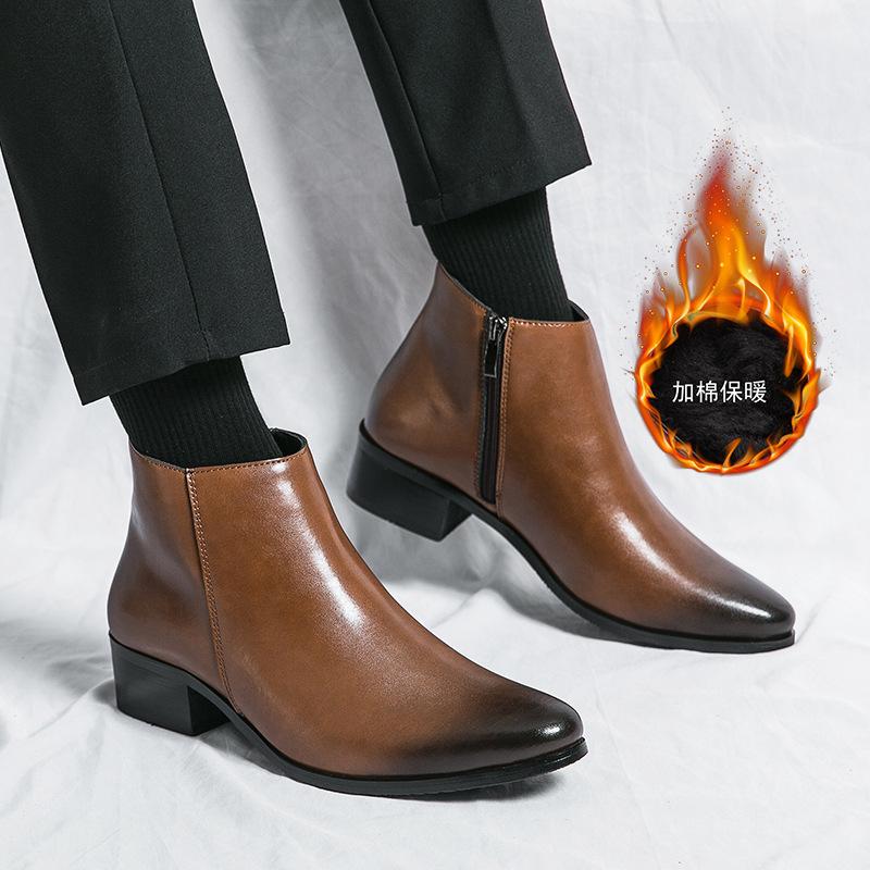 Ботинки из натуральной коровьей кожи мужские ботинки Chelsea Martin мужские увеличивающие рост туфли из бархата и хлопка с высоким берцем кожаные туфли с застежкой-молнией и острым носком мужские туфли 44
Ботинки из натуральной коровьей кожи мужские ботинки Chelsea Martin мужские увеличивающие рост туфли из бархата и хлопка с высоким берцем кожаные туфли с застежкой-молнией и острым носком мужские туфли 44