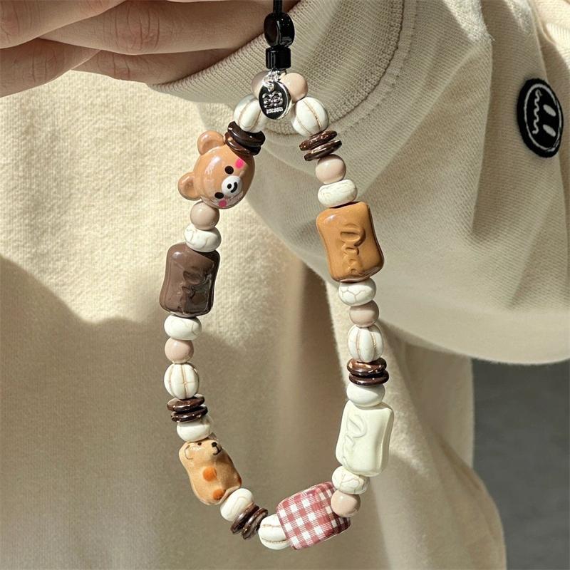 Korean Cute 3D Brown Bear Puppy Beaded Phone Chain Charm Lanyard For iPhone 15 14 7 CCD Camera Hanging Rope Girl Jewelry Pendant
Korean Cute 3D Brown Bear Puppy Beaded Phone Chain Charm Lanyard For iPhone 15 14 7 CCD Camera Hanging Rope Girl Jewelry Pendant