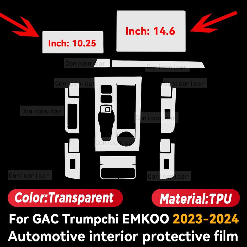For GAC Trumpchi EMKOO 2023 2024 Car Interior Center Console Instrument Dashboard Protective Film Anti-scratch Sticker
For GAC Trumpchi EMKOO 2023 2024 Car Interior Center Console Instrument Dashboard Protective Film Anti-scratch Sticker