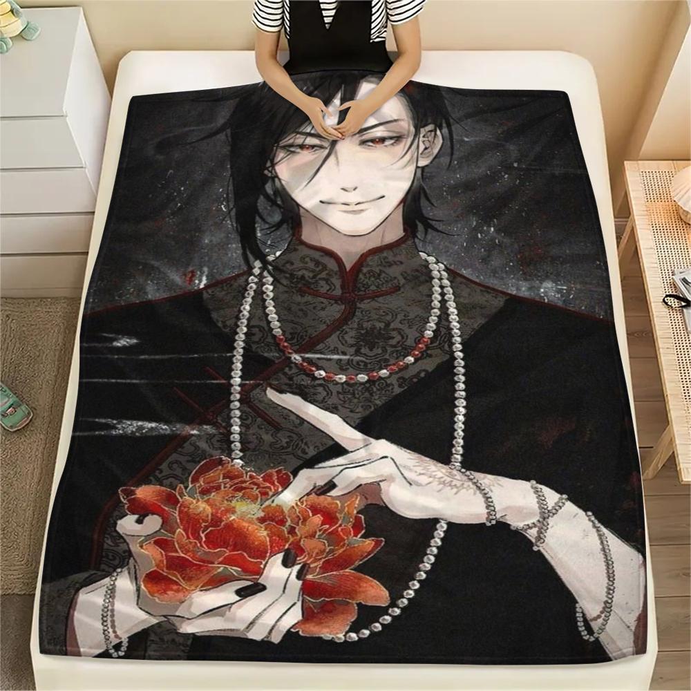 Black Butler Print Flannel Blanket, High quality Comfortable for All Seasons, Home Decor, Warmth and Comfort, Perfect for Christmas Gifts08 80cm x 120cm
Black Butler Print Flannel Blanket, High quality Comfortable for All Seasons, Home Decor, Warmth and Comfort, Perfect for Christmas Gifts08 80cm x 120cm