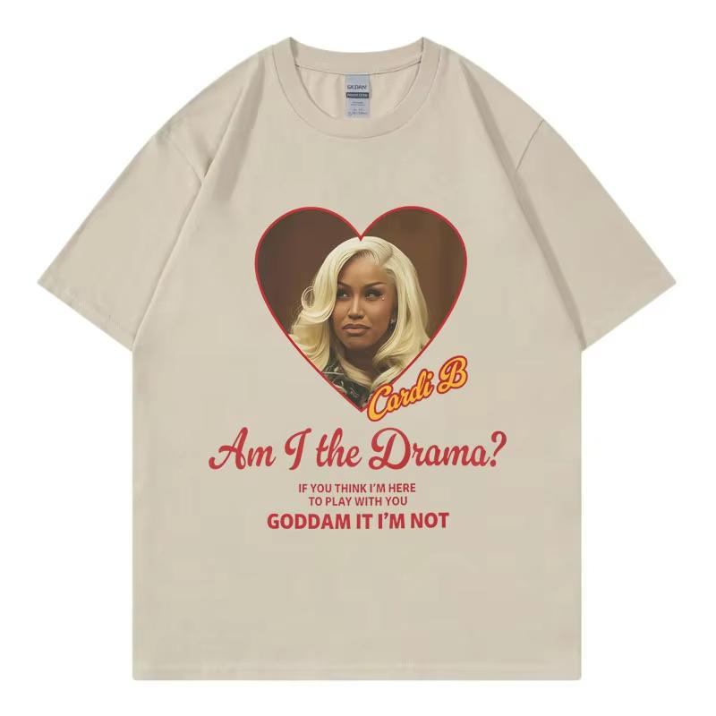 Cardi B Am I The Drama Funny Meme Tshirts Unisex Women Fashion Hip Hop Short Sleeve T Shirt High Quality Cotton Oversized Tshirt S
Cardi B Am I The Drama Funny Meme Tshirts Unisex Women Fashion Hip Hop Short Sleeve T Shirt High Quality Cotton Oversized Tshirt S