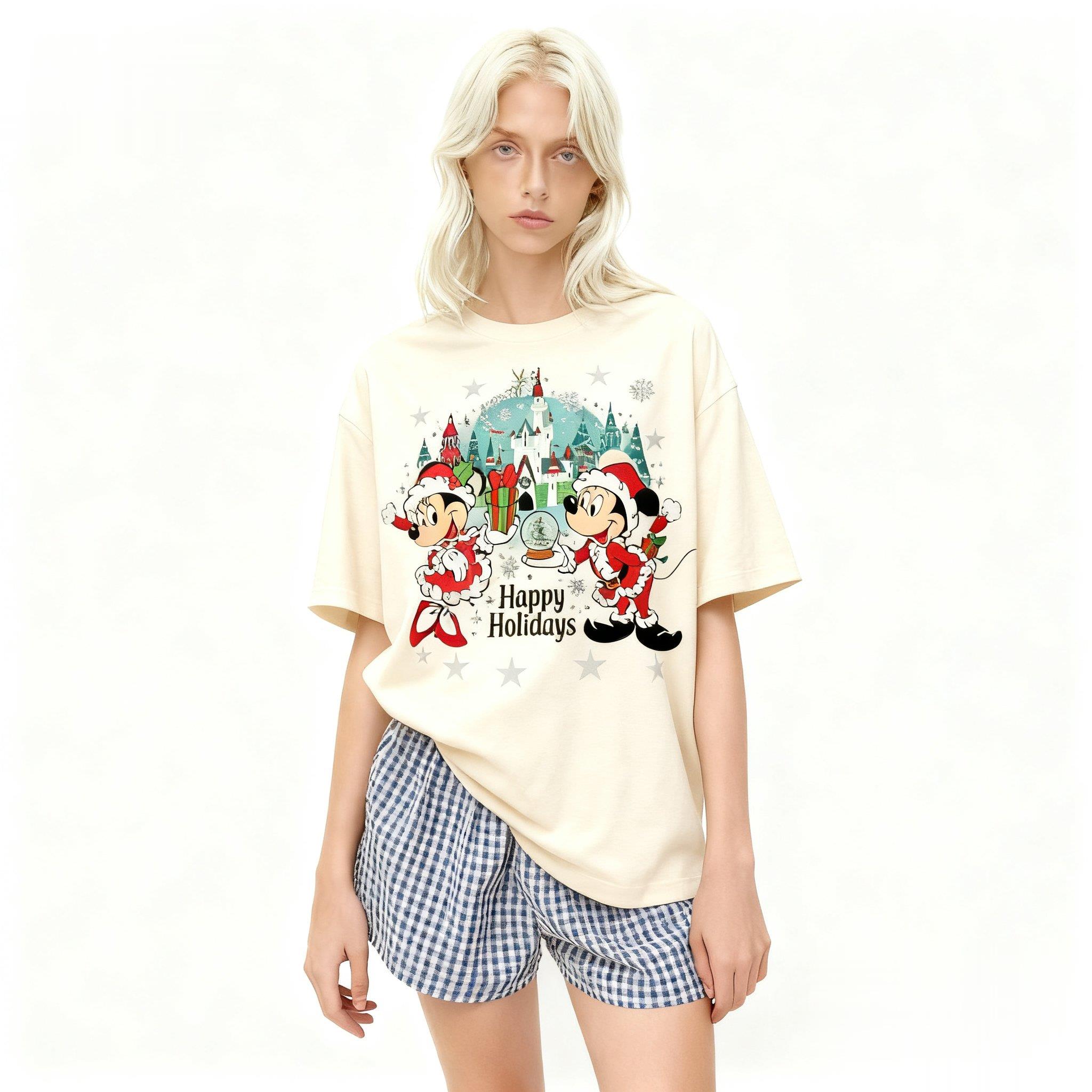 Summer Christmas Disney Men Women T-shirt Family Parent-child 100% Pure Cotton Printed Unisex Oversized Short Sleeves S
Summer Christmas Disney Men Women T-shirt Family Parent-child 100% Pure Cotton Printed Unisex Oversized Short Sleeves S