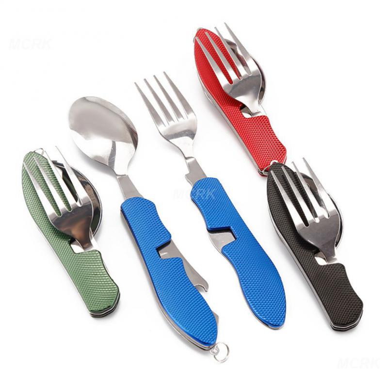 In 1 Detachable Camping Utensils Cutlery Set Stainless Steel Travel Dinnerware Set Foldable Knife Fork Spoon Bottle Opener
In 1 Detachable Camping Utensils Cutlery Set Stainless Steel Travel Dinnerware Set Foldable Knife Fork Spoon Bottle Opener