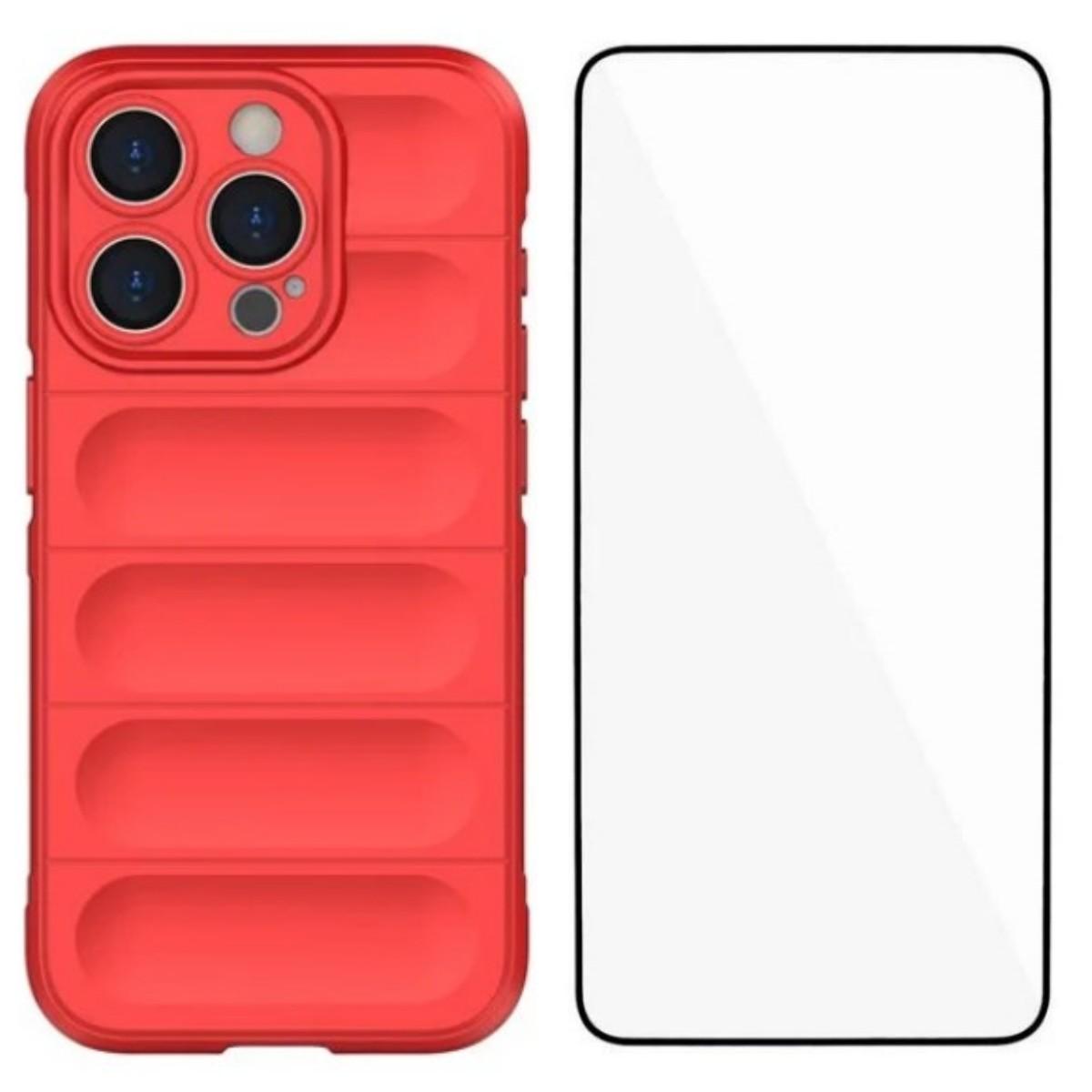 For iPhone 12 Pro 6.1 inch TPU Case WANLONFENG HD Series Anti Slip Phone Cover with Tempered Glass Red
For iPhone 12 Pro 6.1 inch TPU Case WANLONFENG HD Series Anti Slip Phone Cover with Tempered Glass Red