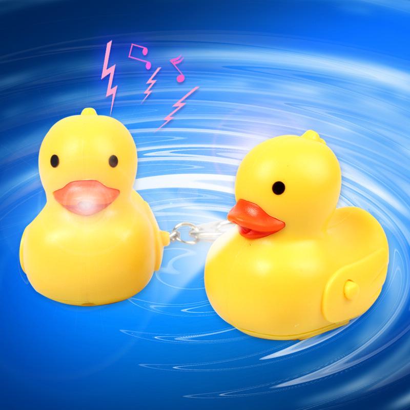 Creative Duck LED Light-Up Sound Keychain Pendant Gift
Creative Duck LED Light-Up Sound Keychain Pendant Gift