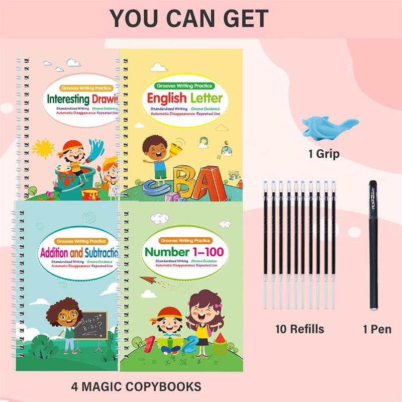 Прописи для детей для практики письма, набор тетрадей для практики почерка, многоразовая книга для практики для дошкольного возраста 3-5 лет
Прописи для детей для практики письма, набор тетрадей для практики почерка, многоразовая книга для практики для дошкольного возраста 3-5 лет