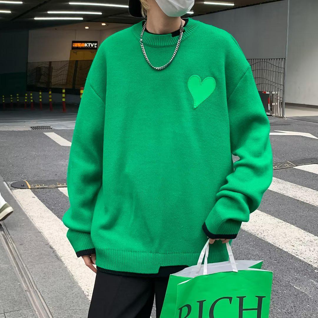 Men s Trendy Korean Knitted Sweater - Round Neck Loose Fit for Autumn/Winter 2022 M зелёный
Men s Trendy Korean Knitted Sweater - Round Neck Loose Fit for Autumn/Winter 2022 M зелёный