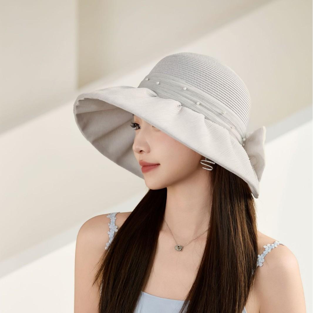 Bow Big Brim Casual Bucket Hat Women S Summer Windproof Breathable Sun Protection Outdoor Outing Sun Hat Adjustable світло-сірого кольору
Bow Big Brim Casual Bucket Hat Women S Summer Windproof Breathable Sun Protection Outdoor Outing Sun Hat Adjustable світло-сірого кольору