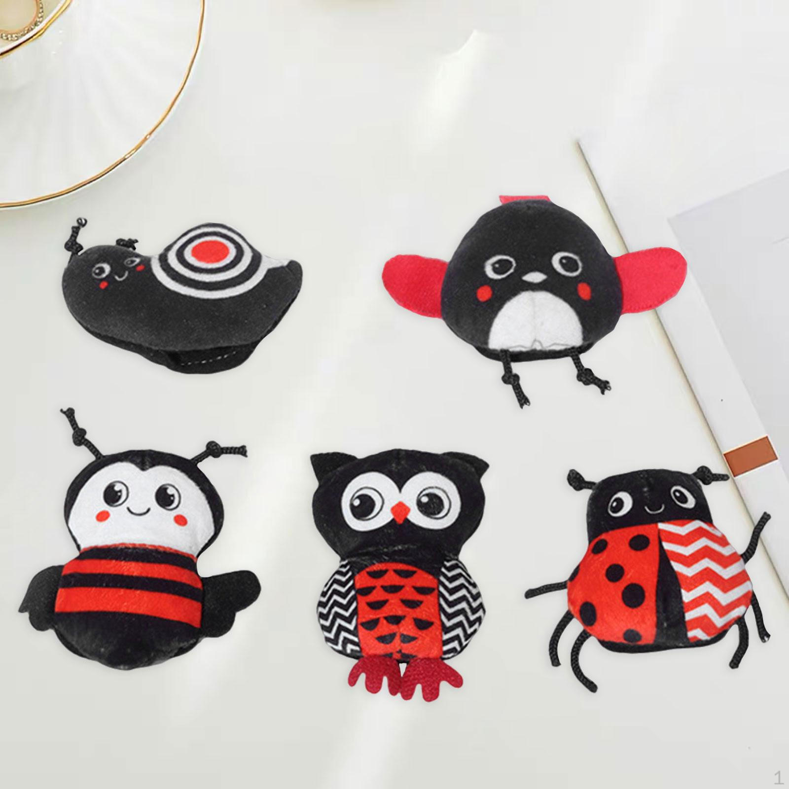 5Pcs Plush Animals Finger Puppet Storytelling Doll for Role Playing Teaching black and white black and red
5Pcs Plush Animals Finger Puppet Storytelling Doll for Role Playing Teaching black and white black and red