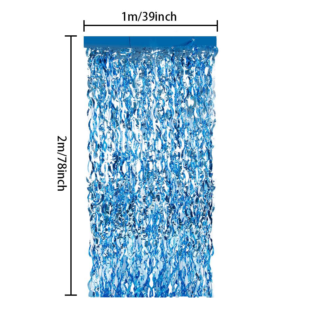 1*2m Rain Silk Curtain, Festival Birthday, Wedding and Party Decoration, Wavy Tassel Rain Silk Background Decoration Door Curtain 1m * 2m blue золотой
1*2m Rain Silk Curtain, Festival Birthday, Wedding and Party Decoration, Wavy Tassel Rain Silk Background Decoration Door Curtain 1m * 2m blue золотой