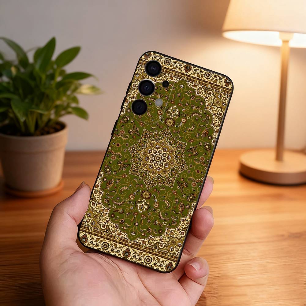 Persian Carpet Floral Pattern Shockproof Phone Case For Samsung S26,S25,S24,S21,S22,S23,S30,Ultra,S20,Plus Black Cover Samsung S25ULTRA
Persian Carpet Floral Pattern Shockproof Phone Case For Samsung S26,S25,S24,S21,S22,S23,S30,Ultra,S20,Plus Black Cover Samsung S25ULTRA