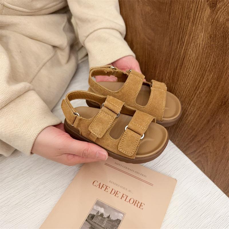 Genuine Leather Simple solid color children s suede open toe sandals summer casual shoes boys girls 30 Insole(18.4CM) жовтий
Genuine Leather Simple solid color children s suede open toe sandals summer casual shoes boys girls 30 Insole(18.4CM) жовтий