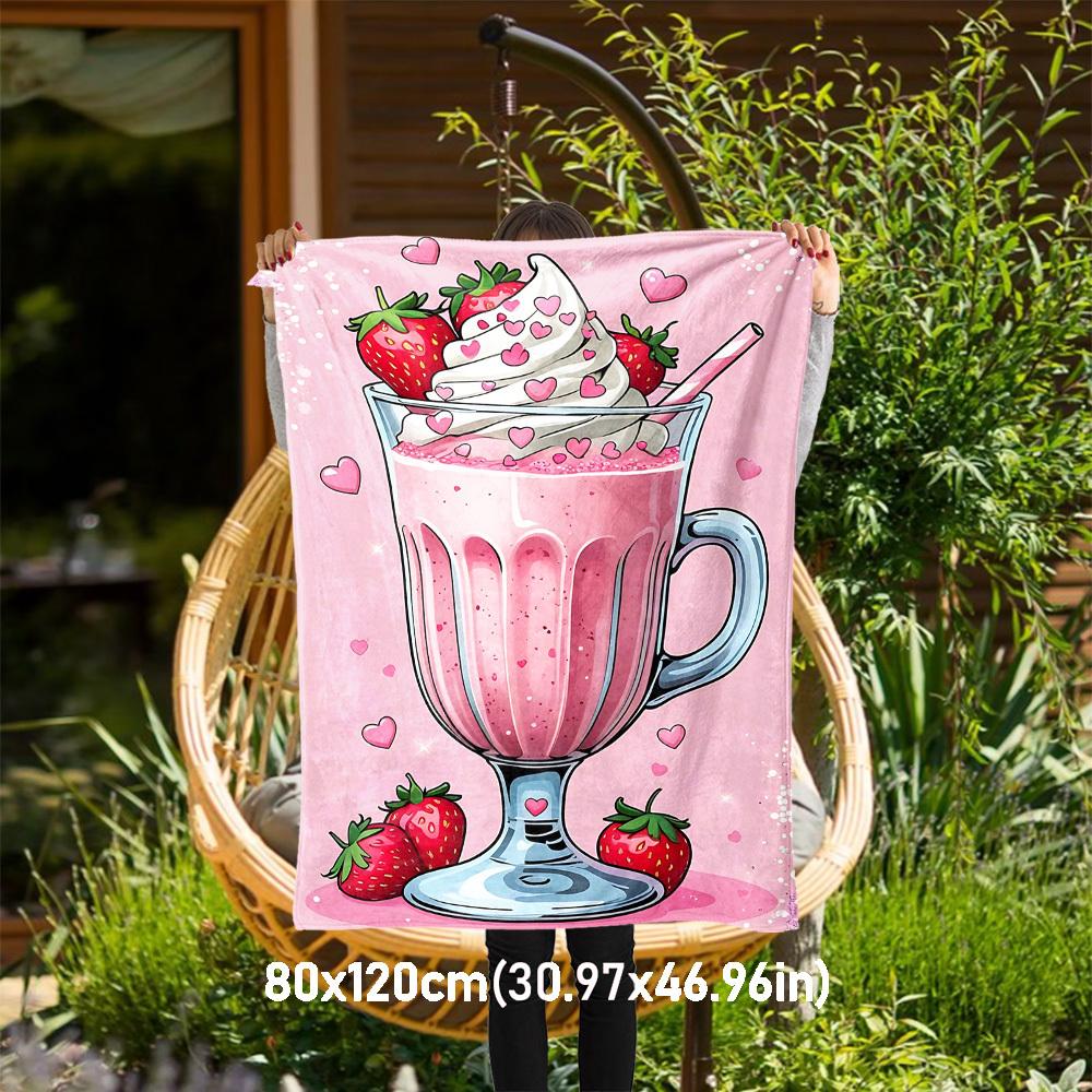 1pc strawberry milkshake Outdoor Flannel Blanket Soft Warm All-Season Throw for Sofa Bed Car Camping Office, Cozy Gift Idea1257S 80x120cm(31x47inch)
1pc strawberry milkshake Outdoor Flannel Blanket Soft Warm All-Season Throw for Sofa Bed Car Camping Office, Cozy Gift Idea1257S 80x120cm(31x47inch)