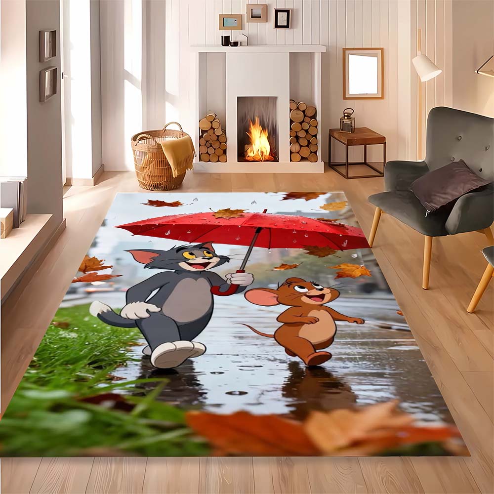Tom and Jack Cartoon Print Home Bedroom Living Room Floor Mat - Slip-resistant and stain-resistant carpet for home decoration 60x90cm
Tom and Jack Cartoon Print Home Bedroom Living Room Floor Mat - Slip-resistant and stain-resistant carpet for home decoration 60x90cm