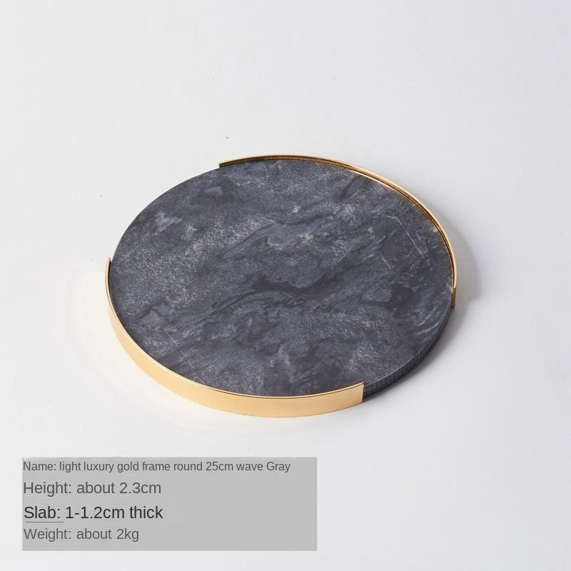 Nordic Light Luxury Marble Tray Golden Cosmetics Jewelry Storage Tray Storage Round Desktop Decorations Living Room Decorations
Nordic Light Luxury Marble Tray Golden Cosmetics Jewelry Storage Tray Storage Round Desktop Decorations Living Room Decorations