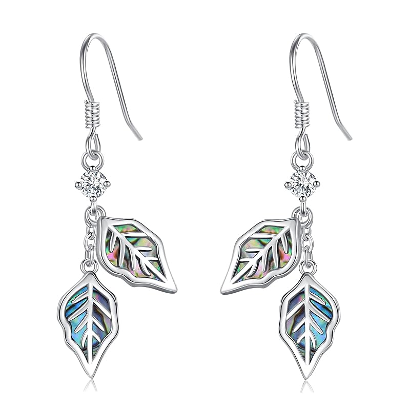 StoryMidir leaf earrings sway ladies silver 925 Compatible with metal allergies hook earrings iridescent dangling earrings paua shellfish platinum
StoryMidir leaf earrings sway ladies silver 925 Compatible with metal allergies hook earrings iridescent dangling earrings paua shellfish platinum
