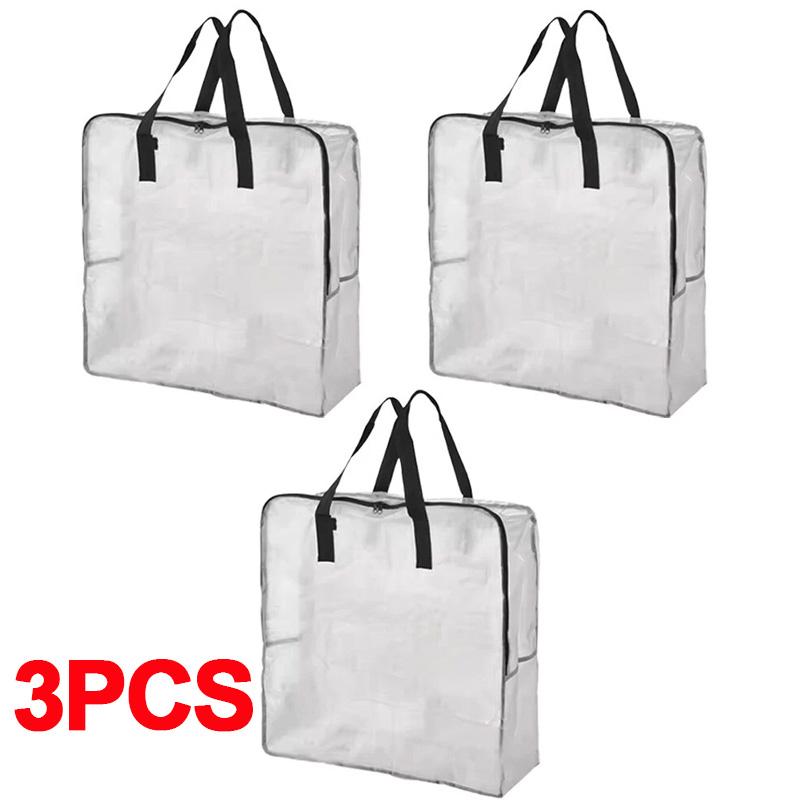 3Pcs/Pack Storageb Bags Luggage Clothes Pack Large Capacity Durable Handbag Closet Organizer PP with Zipper
3Pcs/Pack Storageb Bags Luggage Clothes Pack Large Capacity Durable Handbag Closet Organizer PP with Zipper