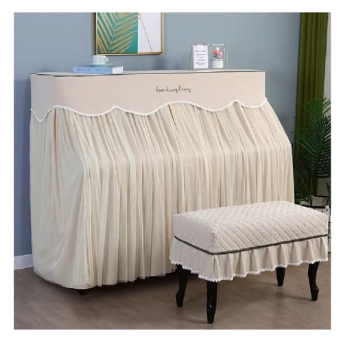 Full-coverage upright piano cover with a stylish lace pattern, soft and thick, with ruffled details, light-blocking dust cover, and a classic Nordic d
Full-coverage upright piano cover with a stylish lace pattern, soft and thick, with ruffled details, light-blocking dust cover, and a classic Nordic d