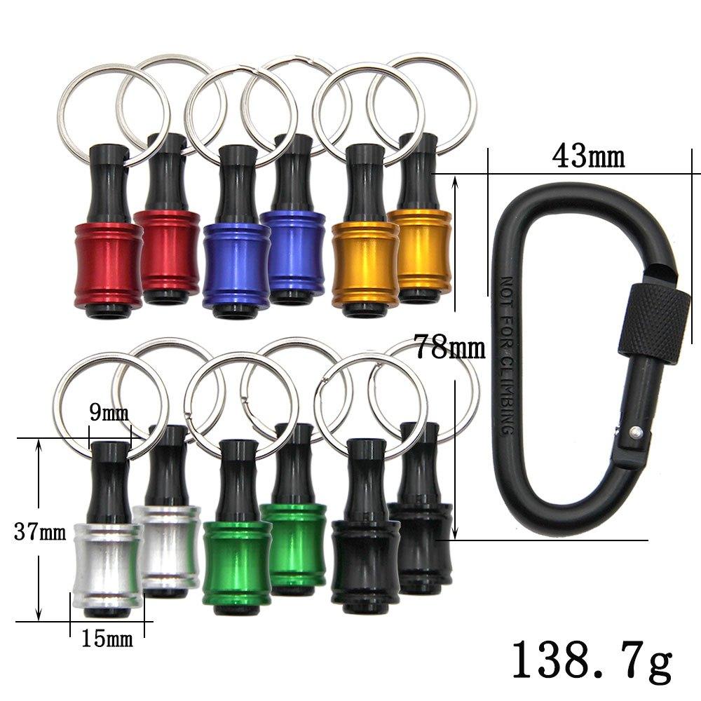 12Pcs Multi Color Quick Release Connecting Rod Keychain Set with 1/4 Hex Screwdriver Head & Conversion Sleeve Fast Tool Changes. Red
12Pcs Multi Color Quick Release Connecting Rod Keychain Set with 1/4 Hex Screwdriver Head & Conversion Sleeve Fast Tool Changes. Red