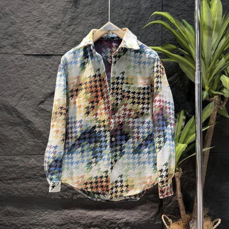 Men s Autumn Multicolor Houndstooth Print Button Down Long Sleeve Shirt M
Men s Autumn Multicolor Houndstooth Print Button Down Long Sleeve Shirt M