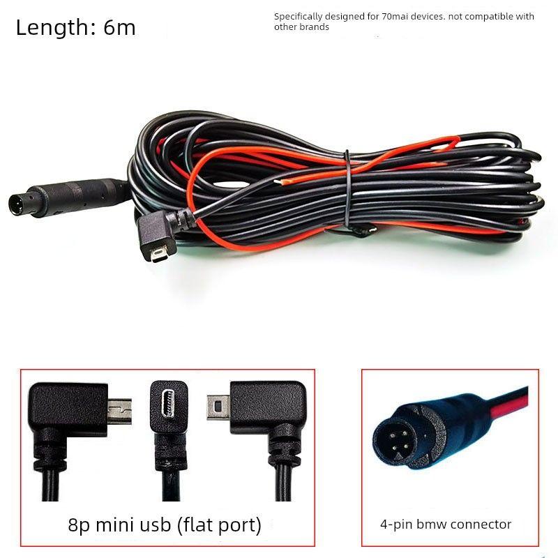 70 Mai Driving Recorder S500 D07 A800 Rear Record Camera Cable Rear Pull Video Extension Line 70Mai D07 Special Rear Sight (6m)
70 Mai Driving Recorder S500 D07 A800 Rear Record Camera Cable Rear Pull Video Extension Line 70Mai D07 Special Rear Sight (6m)