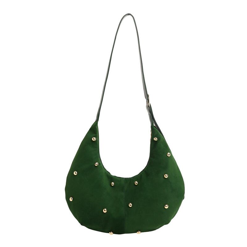 Retro suede tote bag women s new niche single shoulder underarm bag texture portable oblique span bag зелений
Retro suede tote bag women s new niche single shoulder underarm bag texture portable oblique span bag зелений