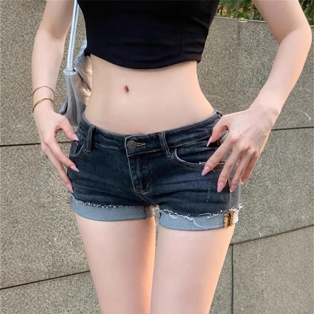 Women s Sexy Low-Waist Rolled Hem Blue Denim Butt-Lifting Shorts 2XL: 133-145 lbs, Height: 155-165 cm
Women s Sexy Low-Waist Rolled Hem Blue Denim Butt-Lifting Shorts 2XL: 133-145 lbs, Height: 155-165 cm