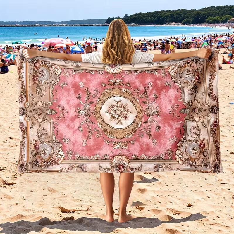 Bohemian Mandala Flower Beach Towel Pink Gold Soft Microfiber Beach Towel Elegant Decor Towel Quick Drying Pool Beach Activities W40*H60(CM)
Bohemian Mandala Flower Beach Towel Pink Gold Soft Microfiber Beach Towel Elegant Decor Towel Quick Drying Pool Beach Activities W40*H60(CM)