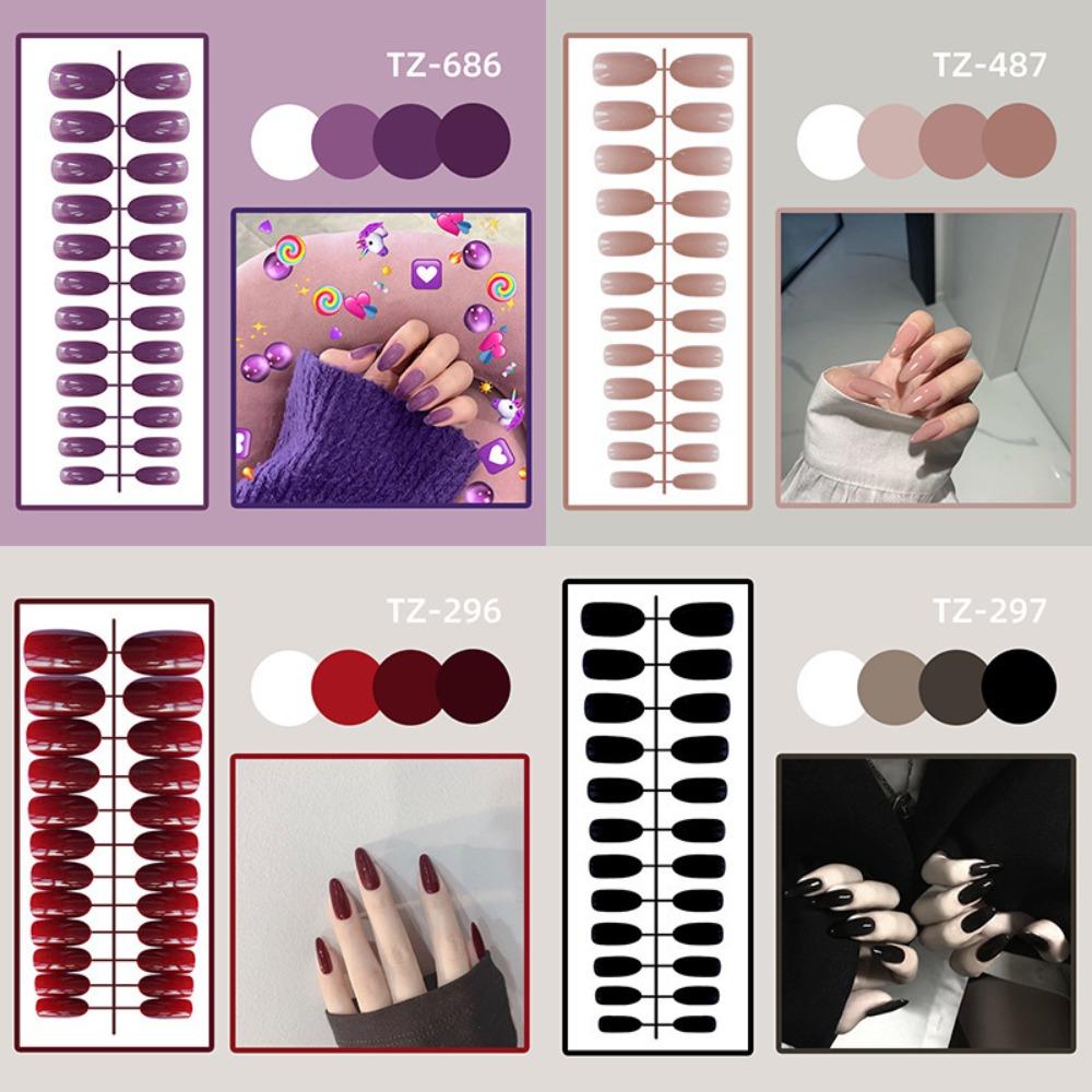 24Pcs Detachable Long Round False Nails Full Cover Press-on Nails Solid Color Fake Nails Women DP13-zh136-27
24Pcs Detachable Long Round False Nails Full Cover Press-on Nails Solid Color Fake Nails Women DP13-zh136-27