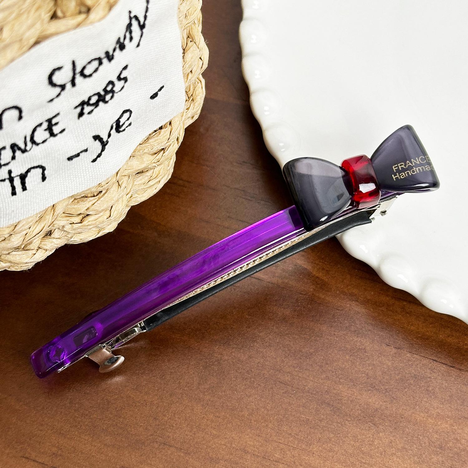 Модная заколка для волос с бантом-бабочкой в корейском стиле, идеально подходящая для поездок на работу и повседневной носки. фиолетовый
Модная заколка для волос с бантом-бабочкой в корейском стиле, идеально подходящая для поездок на работу и повседневной носки. фиолетовый