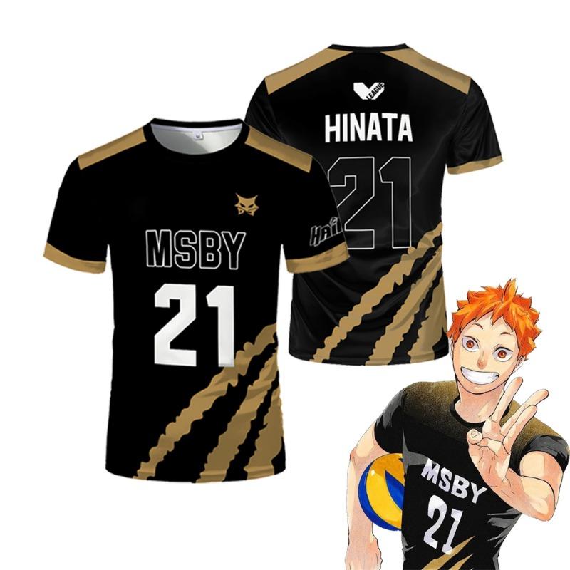 Zomer Hinata Shoyo Zwart Jakhals Volleybal Jersey T-Shirt Haikyuu Msby Anime Truien Print Tee Street Sport Oversized Kid Tops S
Zomer Hinata Shoyo Zwart Jakhals Volleybal Jersey T-Shirt Haikyuu Msby Anime Truien Print Tee Street Sport Oversized Kid Tops S