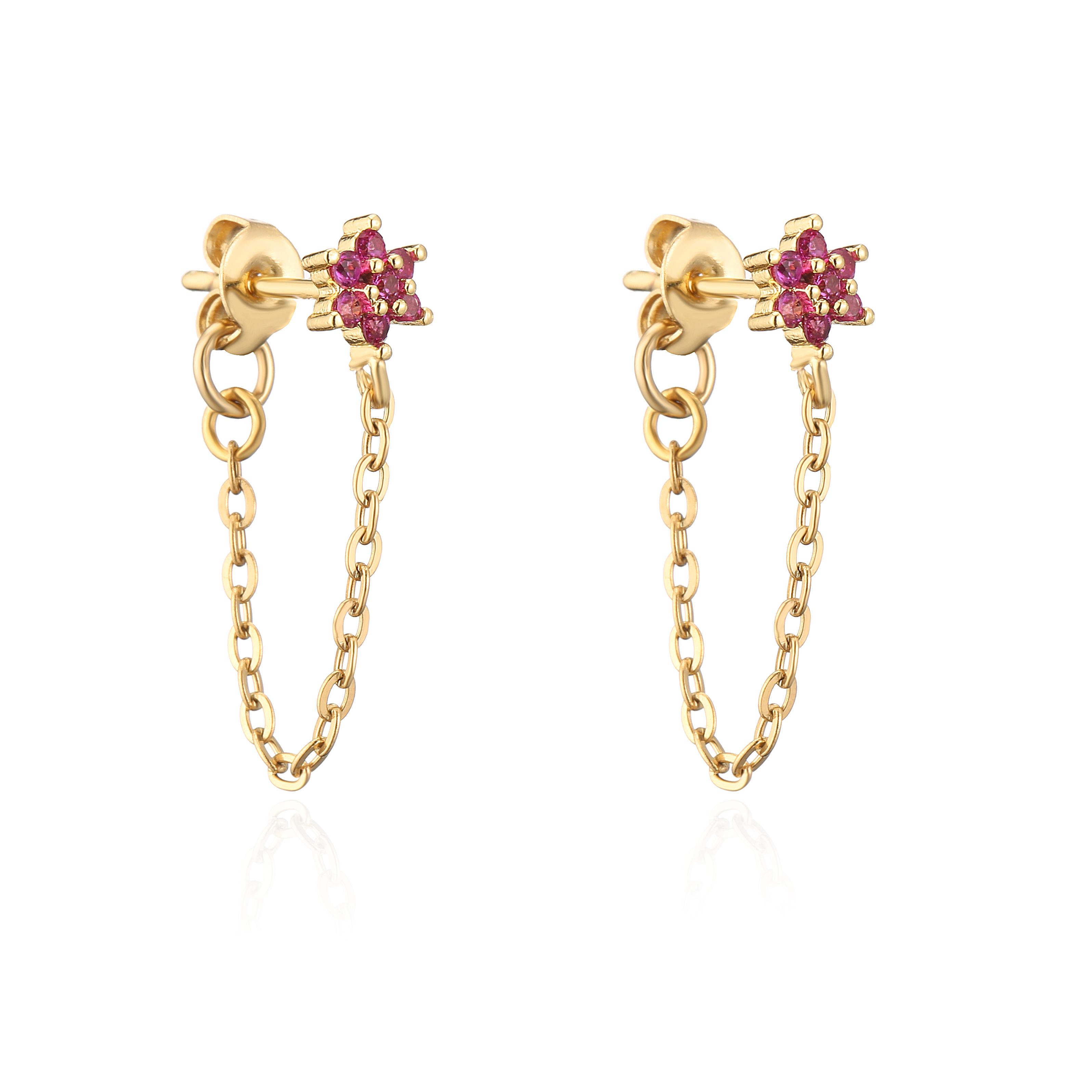 HECHENG, Gold Color Flower Chain cz Ear Earrings for Women Minimalist Ear Cuff Earrings Simple Thin Chain Wrap Earrings Gifts
HECHENG, Gold Color Flower Chain cz Ear Earrings for Women Minimalist Ear Cuff Earrings Simple Thin Chain Wrap Earrings Gifts