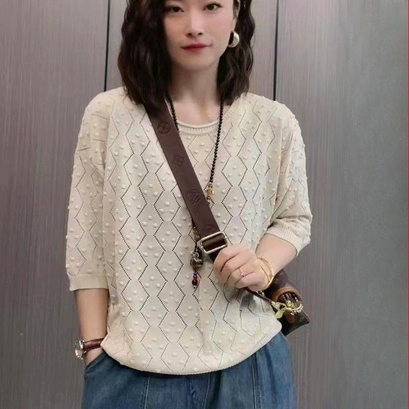 Пуловер с рукавом до локтя, ажурный, весенний, женский, женский свитер, футболка L
Пуловер с рукавом до локтя, ажурный, весенний, женский, женский свитер, футболка L