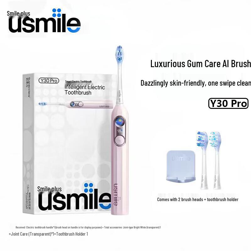 usmile Y30Pro Smart Sonic Electric Toothbrush CN plug (adapter included)
usmile Y30Pro Smart Sonic Electric Toothbrush CN plug (adapter included)